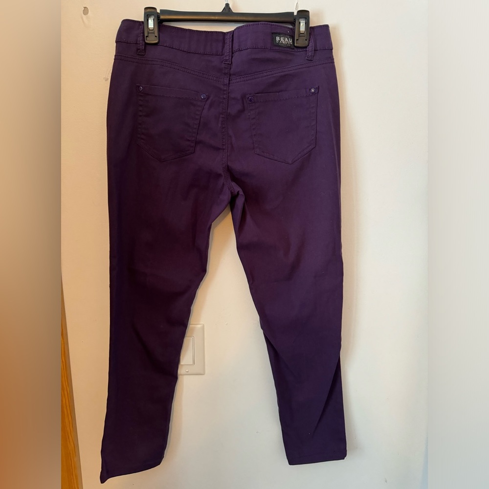 3/$20 Beau Dawson Women’s Purple Relaxed Fit Tapered Skinny Jeans NWT - Size 10P - Picture 6 of 10